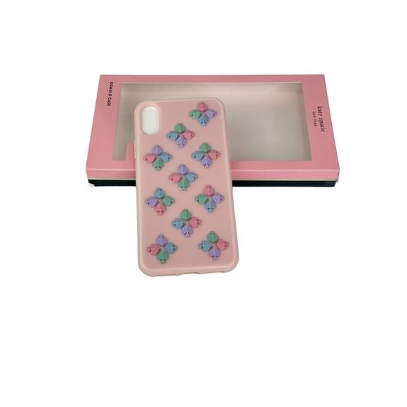 Kate Spade Women's Silicone Spade Flower Phone Case For Iphone X / XS Case - Picture 2 of 9